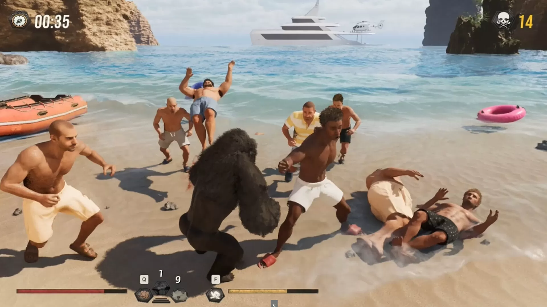 猩猩对战100个男人／Gorilla Vs 100 Men／（STEAM：￥29.40）